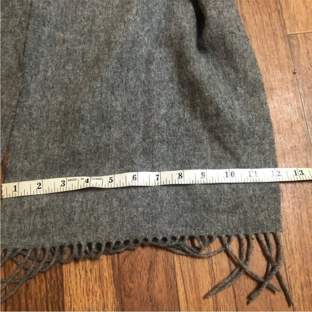 Authentic Versace Pure New Wool Scarf Gray Medusa Italy Unisex